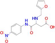 3-((Furan-2-ylmethyl)amino)-4-((4-nitrophenyl)amino)-4-oxobutanoic acid