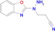 3-(1-(Benzo[d]oxazol-2-yl)hydrazinyl)propanenitrile