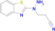 3-(1-(Benzo[d]thiazol-2-yl)hydrazinyl)propanenitrile