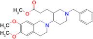 Methyl 3-(1-benzyl-4-(6,7-dimethoxy-3,4-dihydroisoquinolin-2(1H)-yl)piperidin-3-yl)propanoate