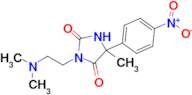 3-(2-(Dimethylamino)ethyl)-5-methyl-5-(4-nitrophenyl)imidazolidine-2,4-dione