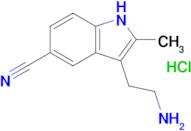 3-(2-Aminoethyl)-2-methyl-1H-indole-5-carbonitrile hydrochloride