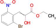 ethyl 3-(2-bromo-6-nitrophenyl)-2-hydroxyprop-2-enoate