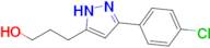 3-(3-(4-Chlorophenyl)-1H-pyrazol-5-yl)propan-1-ol