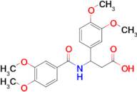 3-(3,4-Dimethoxybenzamido)-3-(3,4-dimethoxyphenyl)propanoic acid