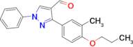 3-(3-Methyl-4-propoxyphenyl)-1-phenyl-1H-pyrazole-4-carbaldehyde