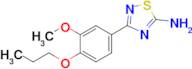 3-(3-Methoxy-4-propoxyphenyl)-1,2,4-thiadiazol-5-amine