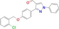 3-(4-((2-Chlorobenzyl)oxy)phenyl)-1-phenyl-1H-pyrazole-4-carbaldehyde