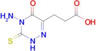 3-(4-Amino-5-oxo-3-thioxo-2,3,4,5-tetrahydro-1,2,4-triazin-6-yl)propanoic acid