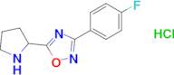 3-(4-Fluorophenyl)-5-(pyrrolidin-2-yl)-1,2,4-oxadiazole hydrochloride