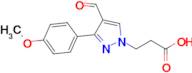 3-(4-Formyl-3-(4-methoxyphenyl)-1H-pyrazol-1-yl)propanoic acid