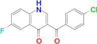 3-(4-Chlorobenzoyl)-6-fluoroquinolin-4(1H)-one