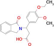 3-(4-Ethoxy-3-methoxyphenyl)-3-(1-oxoisoindolin-2-yl)propanoic acid