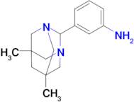 3-(5,7-Dimethyl-1,3-diazaadamantan-2-yl)aniline