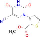 Methyl 3-(5-cyano-2,4-dioxo-3,4-dihydropyrimidin-1(2H)-yl)thiophene-2-carboxylate