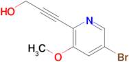 3-(5-Bromo-3-methoxy-2-pyridinyl)-2-propyn-1-ol