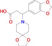 3-(Benzo[d][1,3]dioxol-5-yl)-3-(1,4-dioxa-8-azaspiro[4.5]Decan-8-yl)propanoic acid