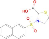 3-(Naphthalen-2-ylsulfonyl)thiazolidine-2-carboxylic acid