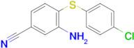 3-Amino-4-((4-chlorophenyl)thio)benzonitrile