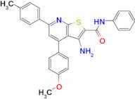 3-Amino-4-(4-methoxyphenyl)-N-phenyl-6-(p-tolyl)thieno[2,3-b]pyridine-2-carboxamide