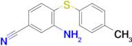 3-Amino-4-(p-tolylthio)benzonitrile