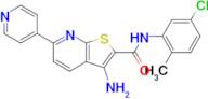 3-Amino-N-(5-chloro-2-methylphenyl)-6-(pyridin-4-yl)thieno[2,3-b]pyridine-2-carboxamide