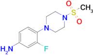3-Fluoro-4-(4-(methylsulfonyl)piperazin-1-yl)aniline