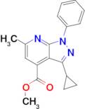 Methyl 3-cyclopropyl-6-methyl-1-phenyl-1H-pyrazolo[3,4-b]pyridine-4-carboxylate