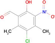 3-Chloro-6-hydroxy-2,4-dimethyl-5-nitrobenzaldehyde