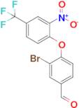 3-Bromo-4-(2-nitro-4-(trifluoromethyl)phenoxy)benzaldehyde