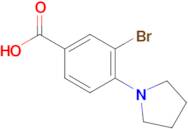 3-Bromo-4-(pyrrolidin-1-yl)benzoic acid