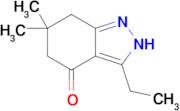 3-Ethyl-6,6-dimethyl-2,5,6,7-tetrahydro-4H-indazol-4-one