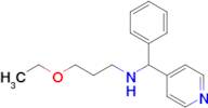 3-Ethoxy-N-(phenyl(pyridin-4-yl)methyl)propan-1-amine