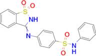 4-[(1,1-dioxo-2,3-dihydro-1λ⁶,2-benzothiazol-3-ylidene)amino]-N-phenylbenzene-1-sulfonamide