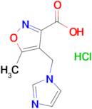 4-((1H-imidazol-1-yl)methyl)-5-methylisoxazole-3-carboxylic acid hydrochloride