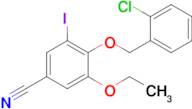 4-((2-Chlorobenzyl)oxy)-3-ethoxy-5-iodobenzonitrile