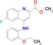 Methyl 4-((2-ethoxyphenyl)amino)-6-fluoroquinoline-2-carboxylate