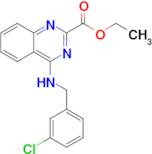 Ethyl 4-((3-chlorobenzyl)amino)quinazoline-2-carboxylate