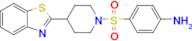 4-((4-(Benzo[d]thiazol-2-yl)piperidin-1-yl)sulfonyl)aniline