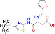 4-((4-(Tert-butyl)thiazol-2-yl)amino)-3-((furan-2-ylmethyl)amino)-4-oxobutanoic acid