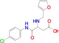 4-((4-Chlorophenyl)amino)-3-((furan-2-ylmethyl)amino)-4-oxobutanoic acid