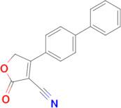 4-([1,1'-Biphenyl]-4-yl)-2-oxo-2,5-dihydrofuran-3-carbonitrile