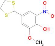 4-(1,3-Dithiolan-2-yl)-2-methoxy-6-nitrophenol