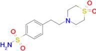 4-(2-(1,1-Dioxidothiomorpholino)ethyl)benzenesulfonamide