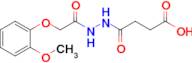 4-(2-(2-(2-Methoxyphenoxy)acetyl)hydrazinyl)-4-oxobutanoic acid