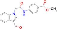 Methyl 4-(2-(3-formyl-1H-indol-1-yl)acetamido)benzoate