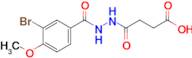 4-(2-(3-Bromo-4-methoxybenzoyl)hydrazinyl)-4-oxobutanoic acid