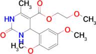 2-Methoxyethyl 4-(2,5-dimethoxyphenyl)-6-methyl-2-oxo-1,2,3,4-tetrahydropyrimidine-5-carboxylate