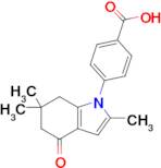 4-(2,6,6-Trimethyl-4-oxo-4,5,6,7-tetrahydro-1H-indol-1-yl)benzoic acid