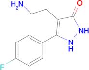 4-(2-aminoethyl)-5-(4-fluorophenyl)-2,3-dihydro-1H-pyrazol-3-one